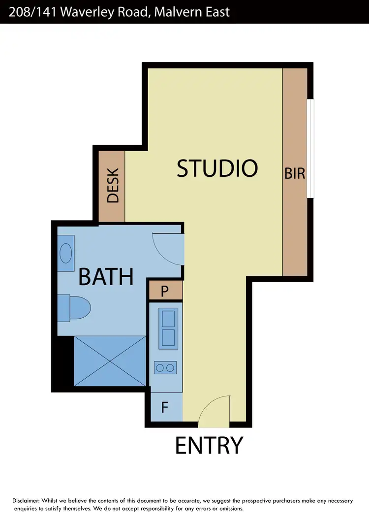 Floorplan of Homely apartment listing, 208/141 Waverley Road, Malvern East VIC 3145