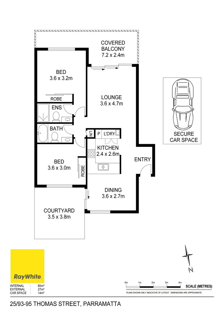 Floorplan of Homely unit listing, 25/93-95 Thomas Street, Parramatta NSW 2150