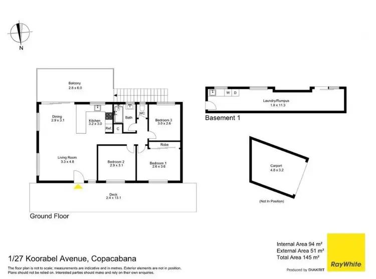 Floorplan of Homely house listing, 1/27 Koorabel Avenue, Copacabana NSW 2251