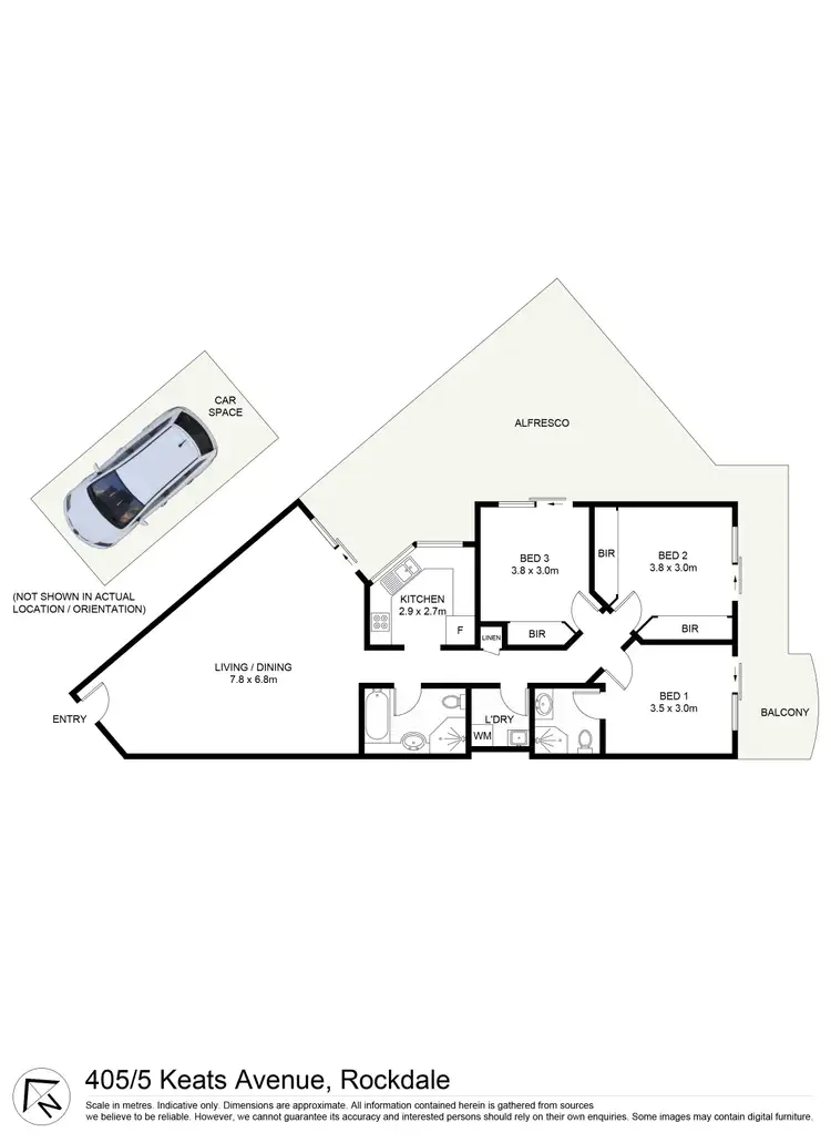 Floorplan of Homely apartment listing, 405/5 Keats Avenue, Rockdale NSW 2216