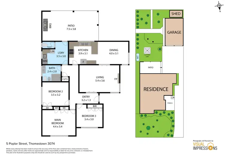 Floorplan of Homely house listing, 5 Poplar Street, Thomastown VIC 3074