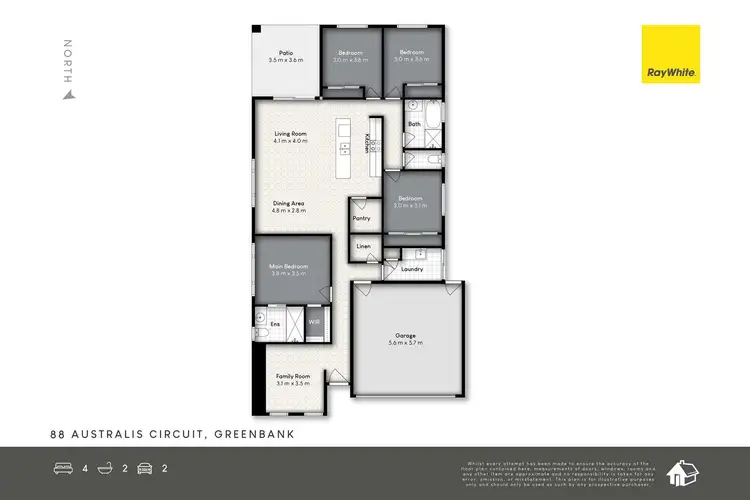 Floorplan of Homely house listing, 88 Australis Circuit, Greenbank QLD 4124