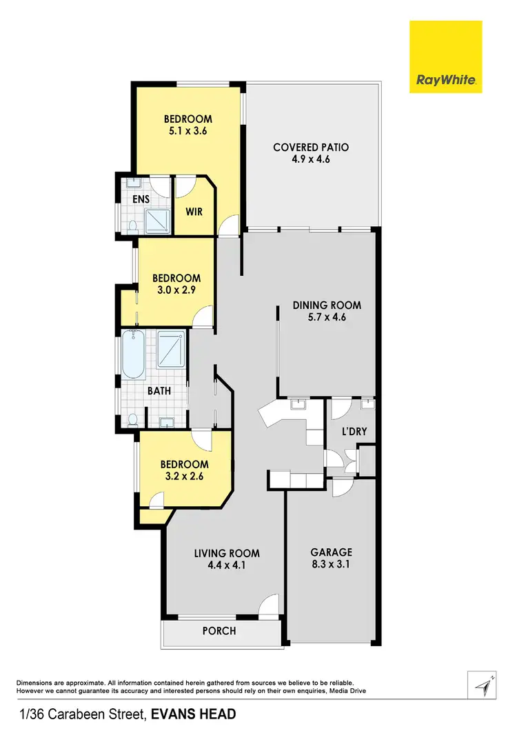 Floorplan of Homely house listing, 1/36 Carrabeen Street, Evans Head NSW 2473