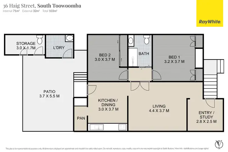Floorplan of Homely house listing, 36 Haig Street, South Toowoomba QLD 4350