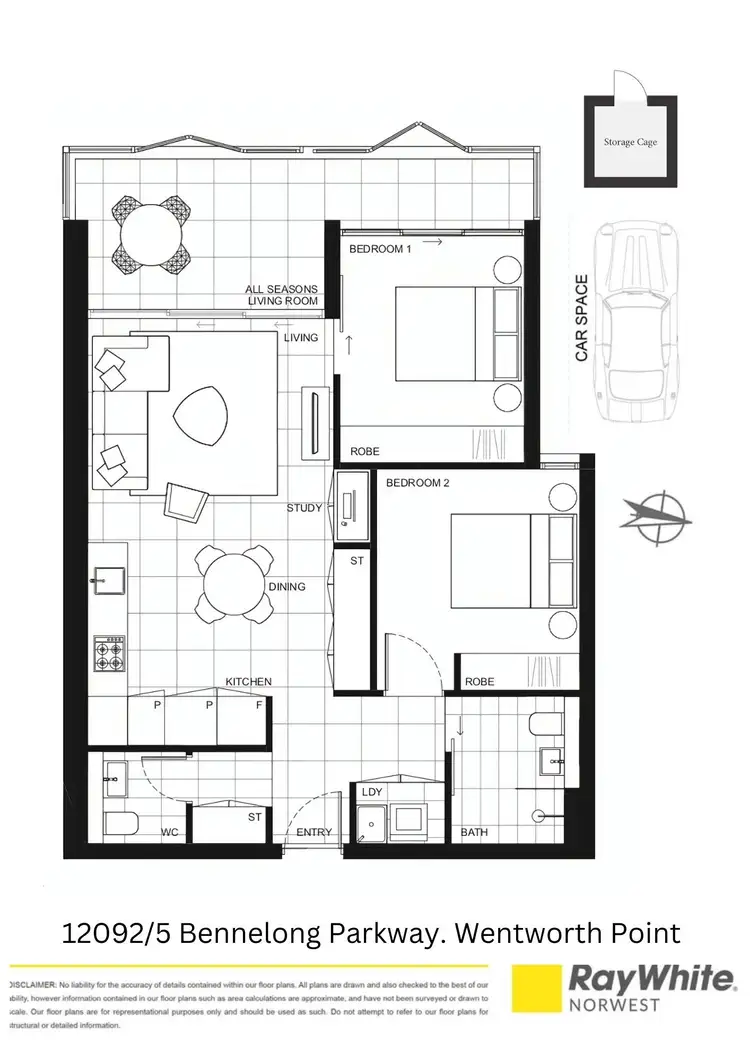Floorplan of Homely apartment listing, 12092/5 Bennelong Parkway, Wentworth Point NSW 2127