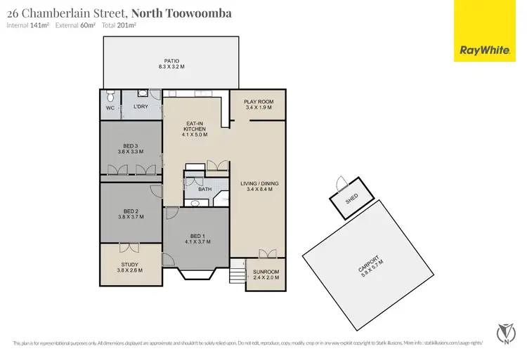 Floorplan of Homely house listing, 26 Chamberlain Street, North Toowoomba QLD 4350