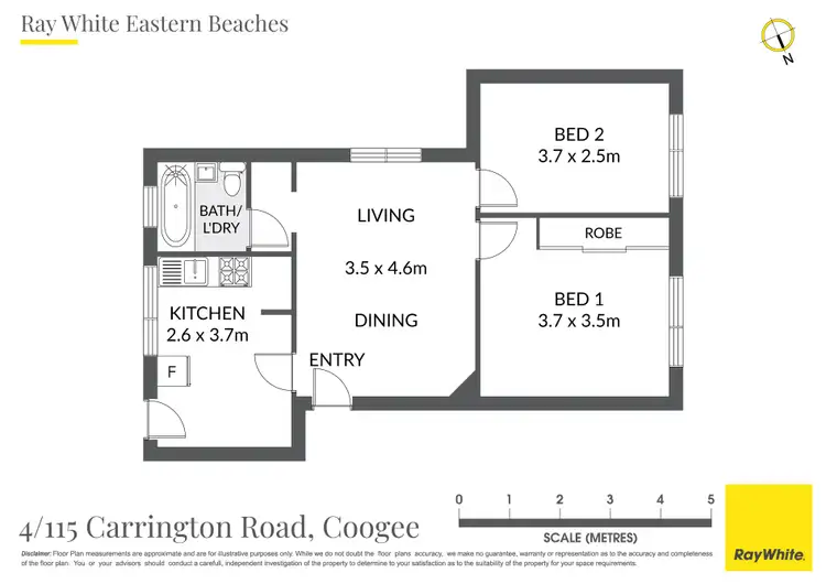 Floorplan of Homely apartment listing, 4/115 Carrington Road, Coogee NSW 2034