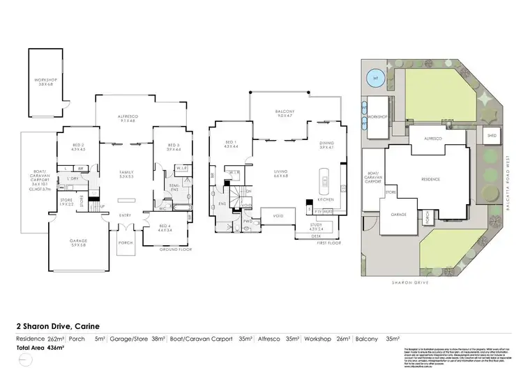 Floorplan of Homely house listing, 2 Sharon Drive, Carine WA 6020
