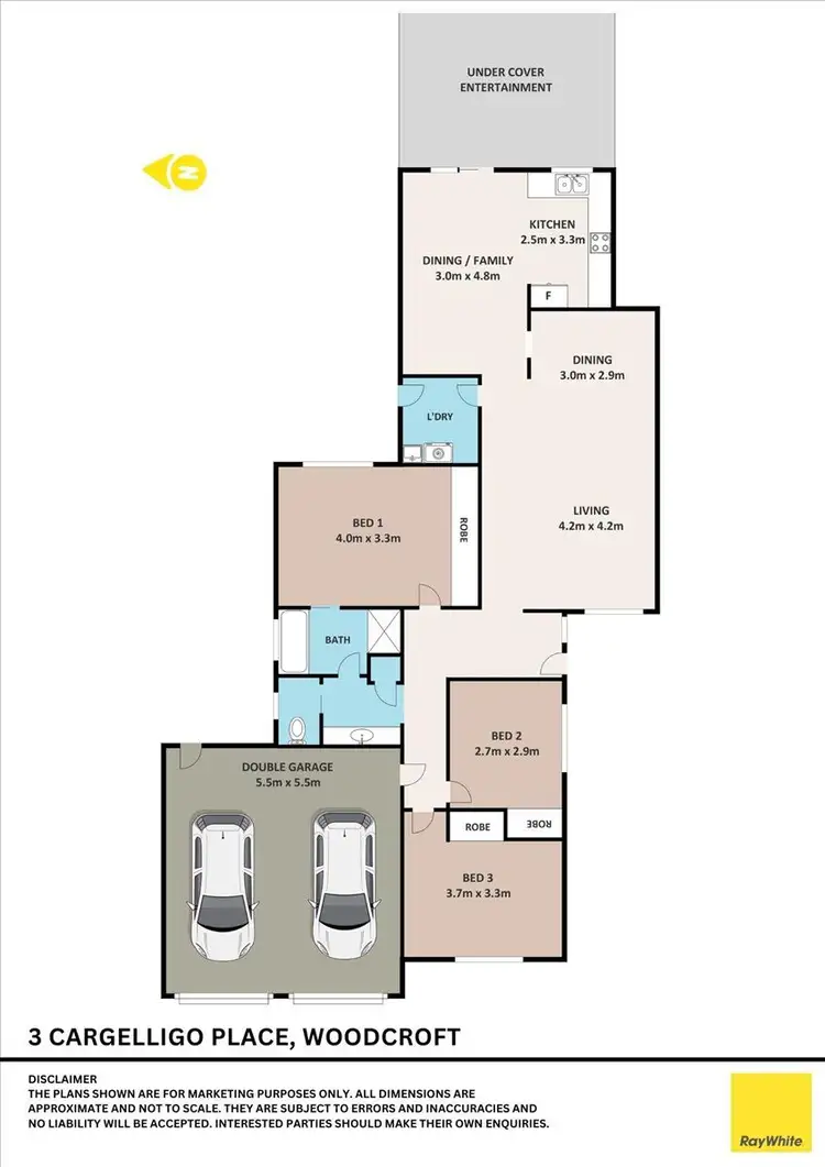 Floorplan of Homely house listing, 3 Cargelligo Place, Woodcroft NSW 2767