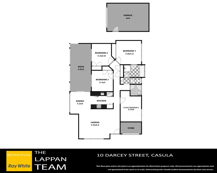 Floorplan of Homely house listing, 10 Darcy Street, Casula NSW 2170
