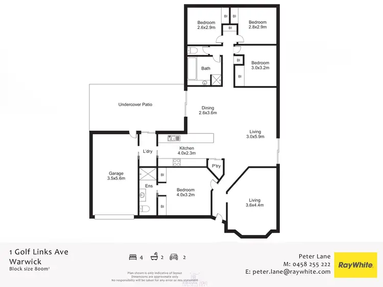 Floorplan of Homely house listing, 1 Golf Links Avenue, Warwick QLD 4370