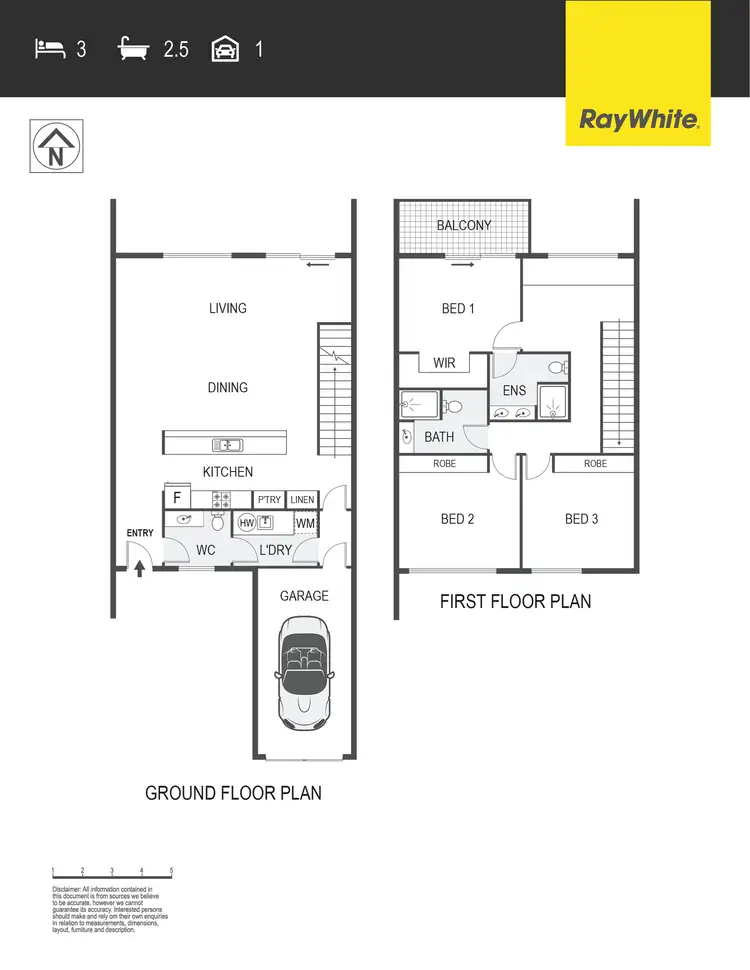 Floorplan of Homely townhouse listing, 58/11 Joy Cummings Place, Belconnen ACT 2617