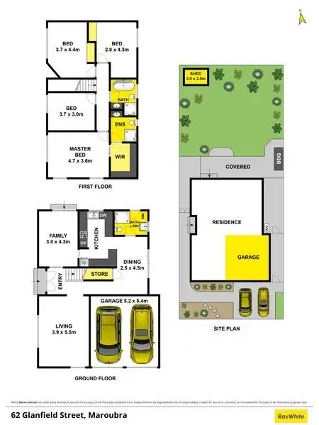 Floorplan of Homely house listing, 62 Glanfield Street, Maroubra NSW 2035