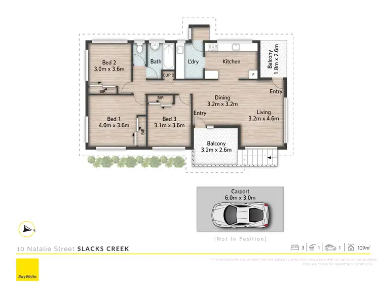 Floorplan of Homely house listing, 10 Natalie Street, Slacks Creek QLD 4127