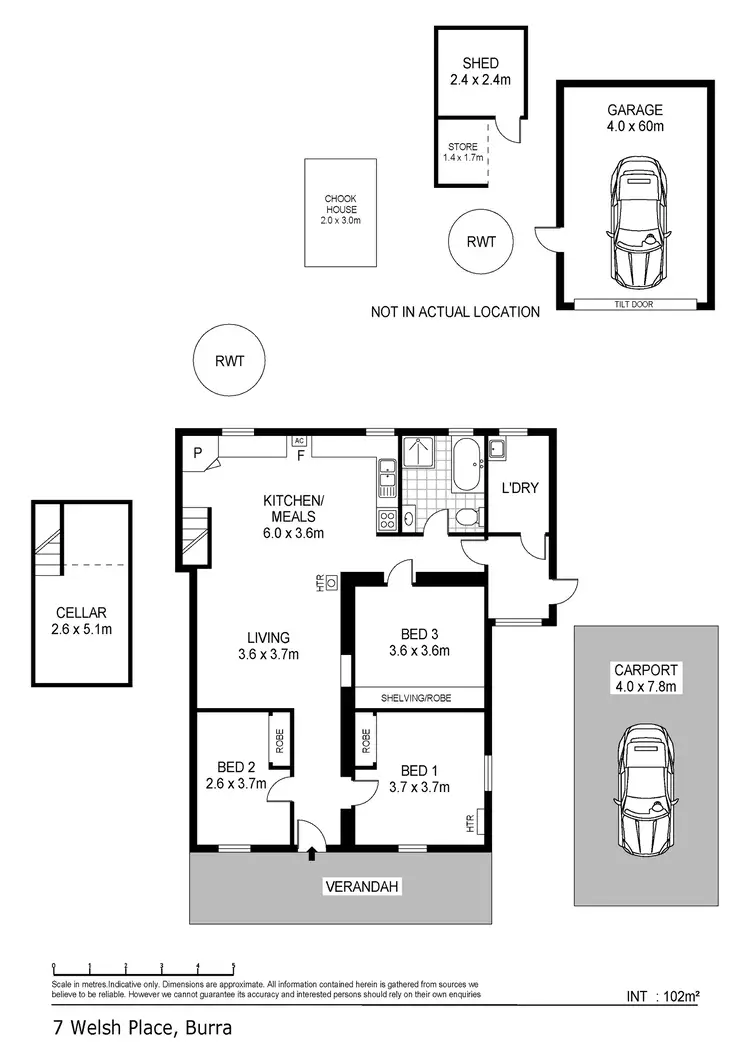 Floorplan of Homely house listing, 7 Welsh Place, Burra SA 5417