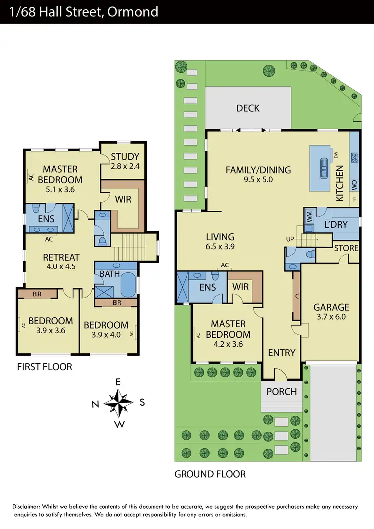 Floorplan of Homely house listing, 1/68 Hall Street, Ormond VIC 3204