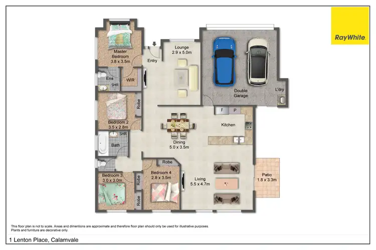 Floorplan of Homely house listing, 1 Lenton Place, Calamvale QLD 4116