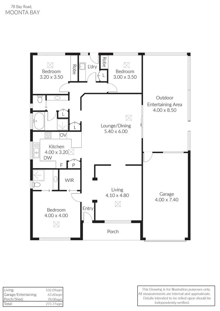 Floorplan of Homely house listing, 78 Bay Road, Moonta Bay SA 5558