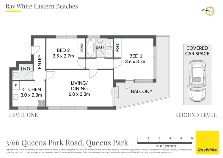Floorplan of Homely apartment listing, 3/66 Queens Park Road, Queens Park NSW 2022