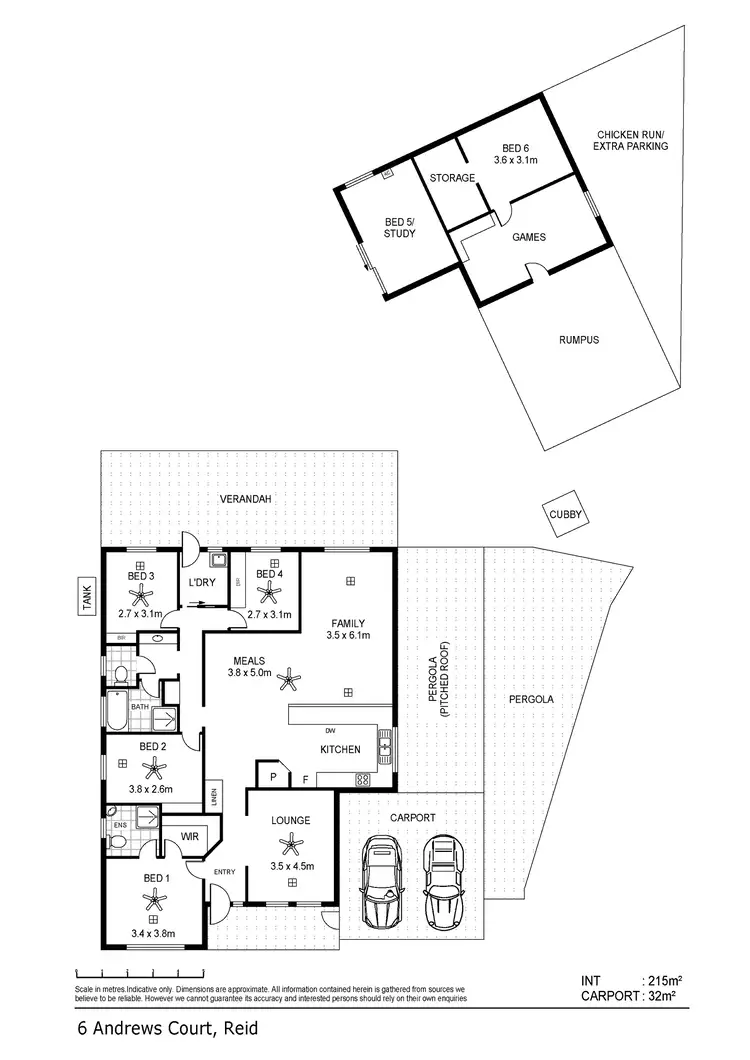 Floorplan of Homely house listing, 6 Andrews Court, Reid SA 5118