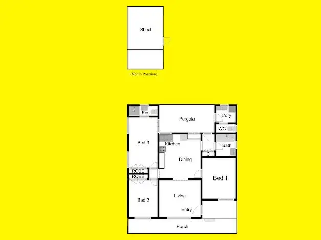 Floorplan of Homely house listing, 185 Commercial Street, Merbein VIC 3505