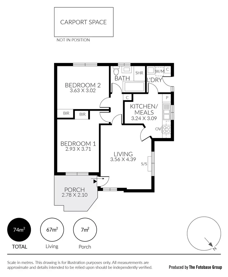 Floorplan of Homely unit listing, 4/14 Leslie Street East, Woodville SA 5011