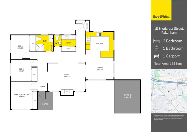 Floorplan of Homely house listing, 18 Snodgrass Street, Pakenham VIC 3810