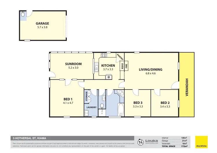 Floorplan of Homely house listing, 3 Hothersal Street, Kiama NSW 2533