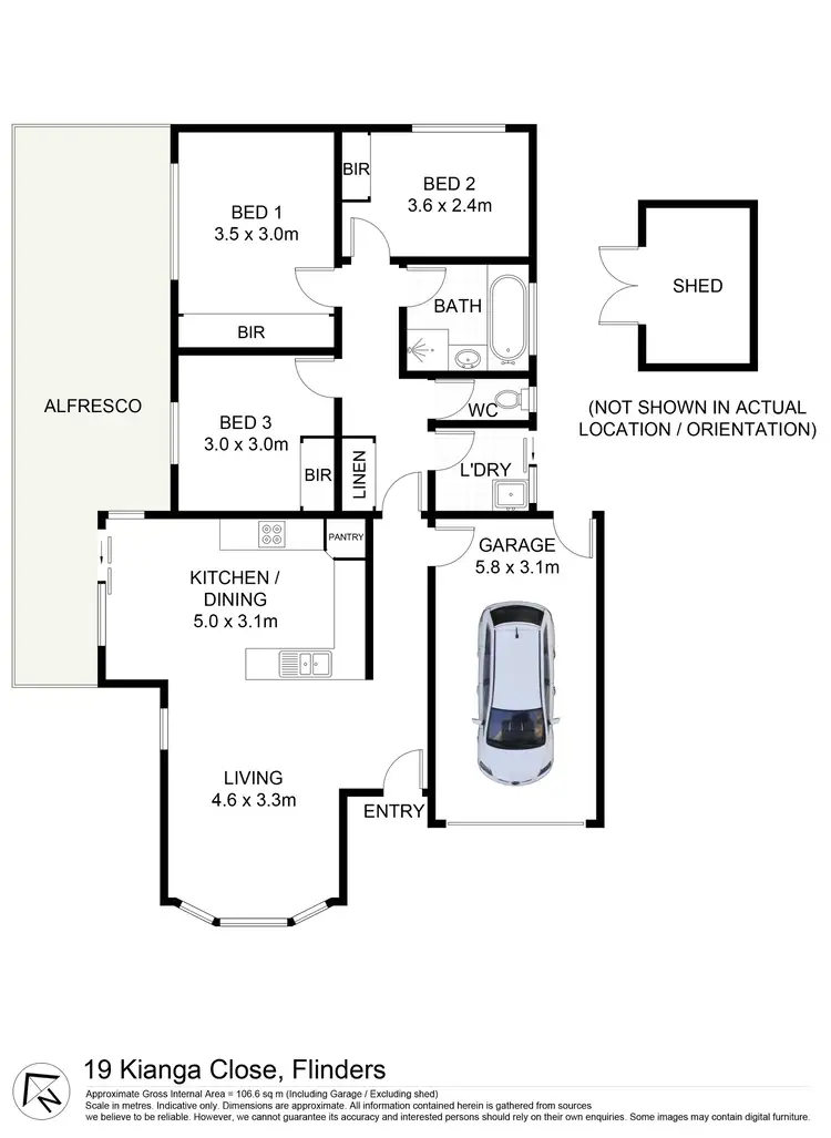 Floorplan of Homely house listing, 19 Kianga Close, Flinders NSW 2529