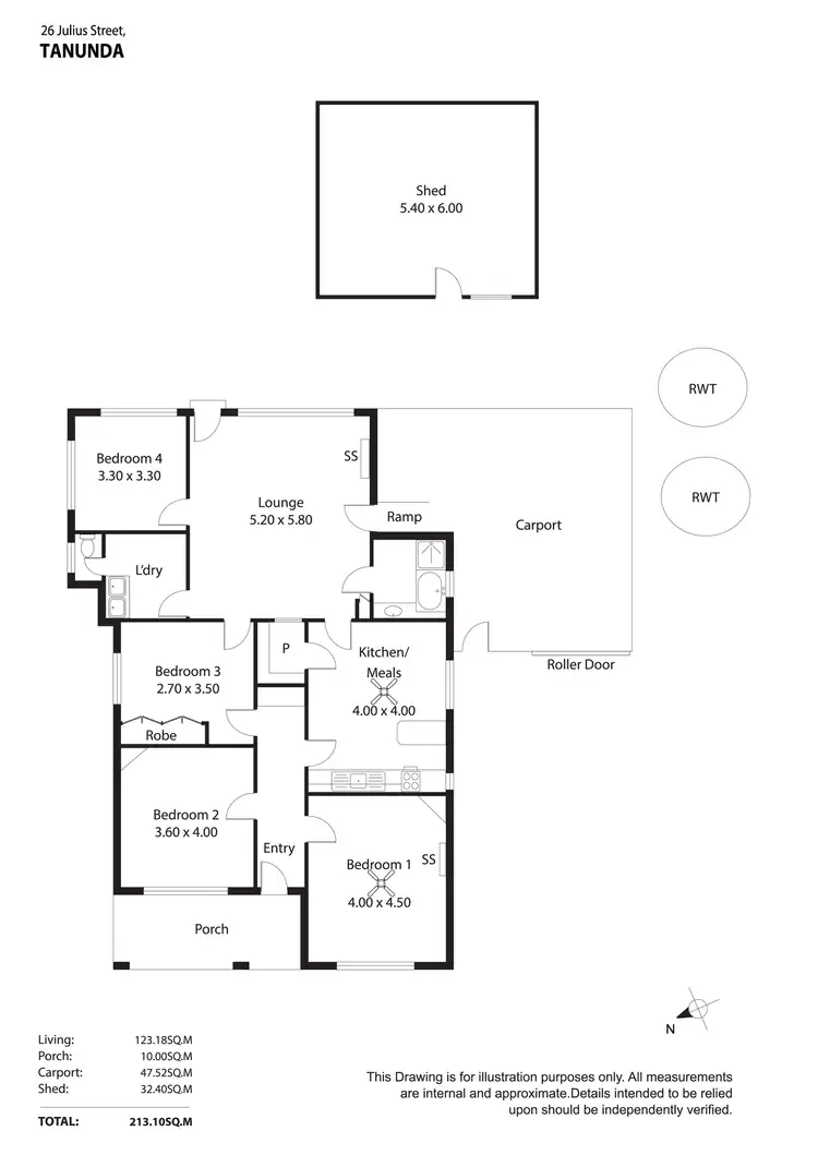 Floorplan of Homely house listing, 26 Julius Street, Tanunda SA 5352