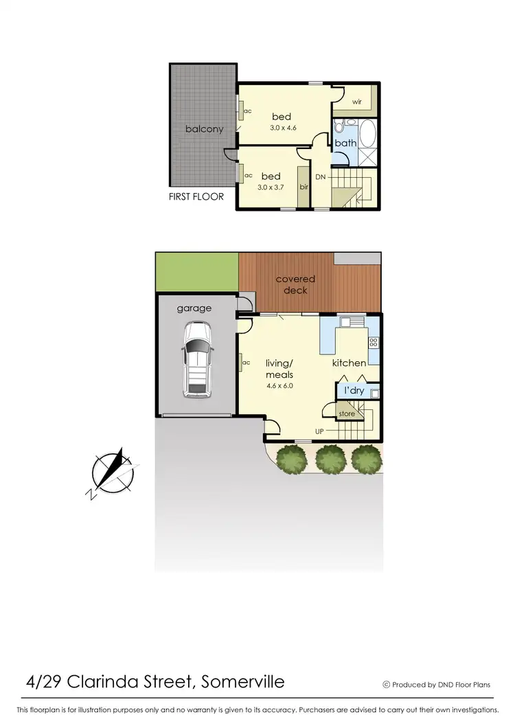 Floorplan of Homely townhouse listing, 4/29 Clarinda Street, Somerville VIC 3912