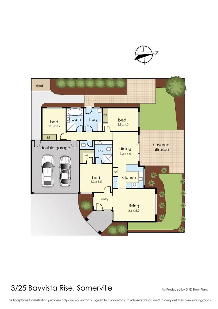 Floorplan of Homely unit listing, 3/25 Bayvista Rise, Somerville VIC 3912