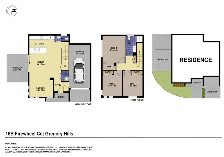 Floorplan of Homely house listing, 16B Firewheel Circuit, Gregory Hills NSW 2557