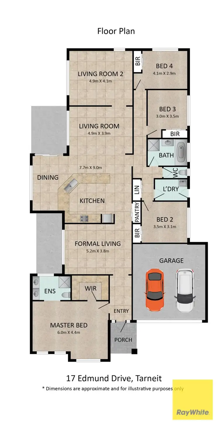 Floorplan of Homely house listing, 17 Edmund Drive, Tarneit VIC 3029