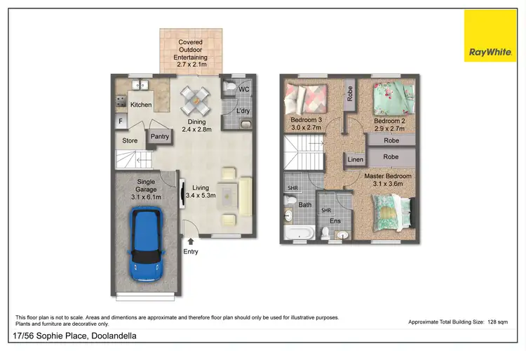 Floorplan of Homely townhouse listing, 17/56 Sophie Place, Doolandella QLD 4077