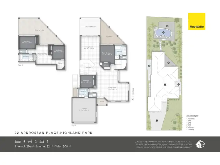 Floorplan of Homely house listing, 22 Ardrossan Place, Highland Park QLD 4211