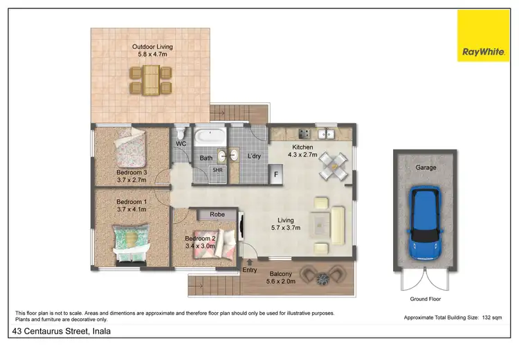 Floorplan of Homely house listing, 43 Centaurus Street, Inala QLD 4077