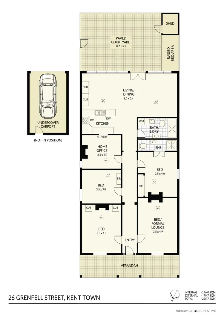 Floorplan of Homely house listing, 26 Grenfell Street, Kent Town SA 5067