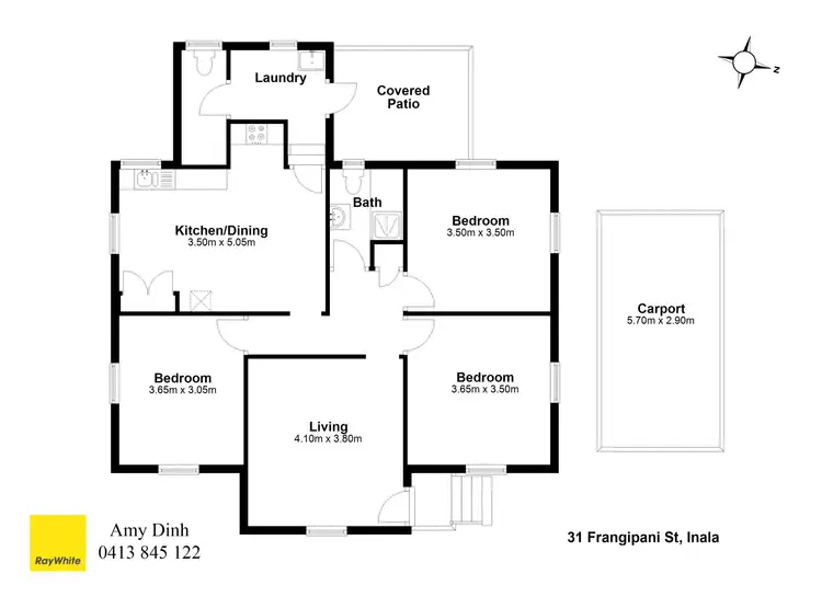 Floorplan of Homely house listing, 31 Frangipani Street, Inala QLD 4077