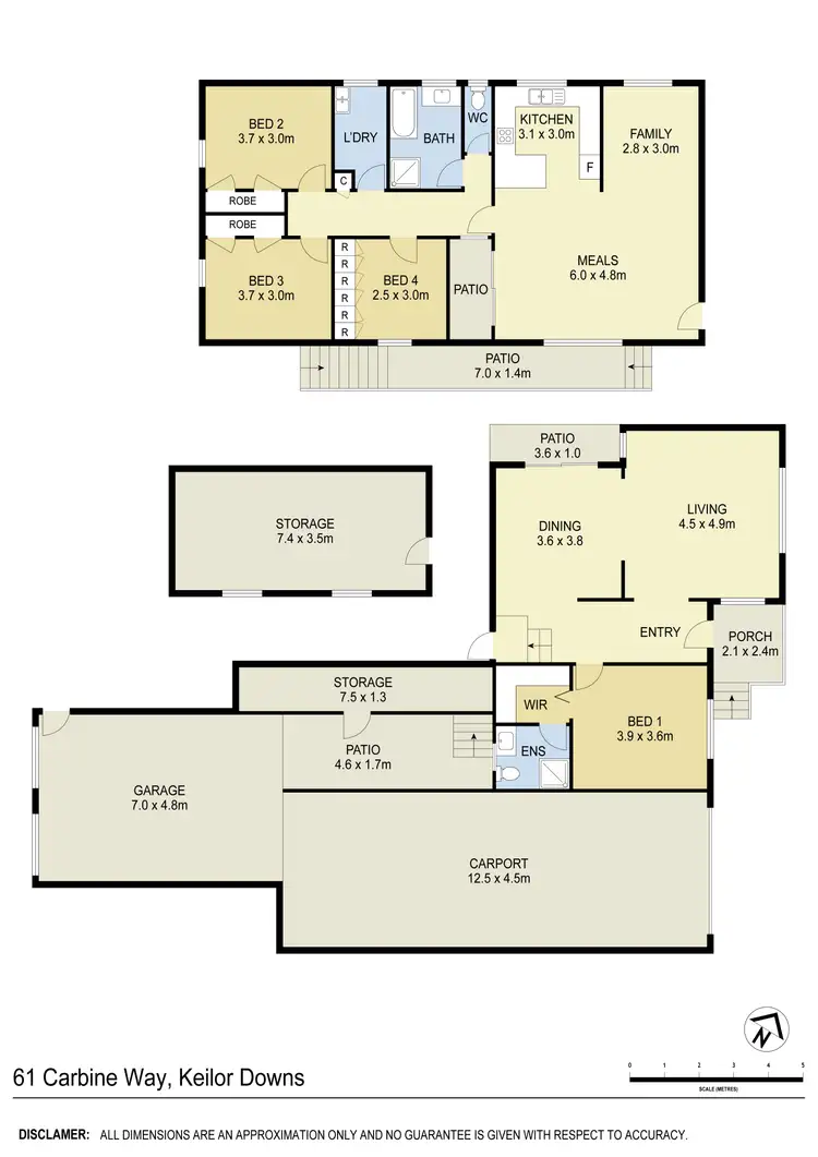 Floorplan of Homely house listing, 61 Carbine Way, Keilor Downs VIC 3038
