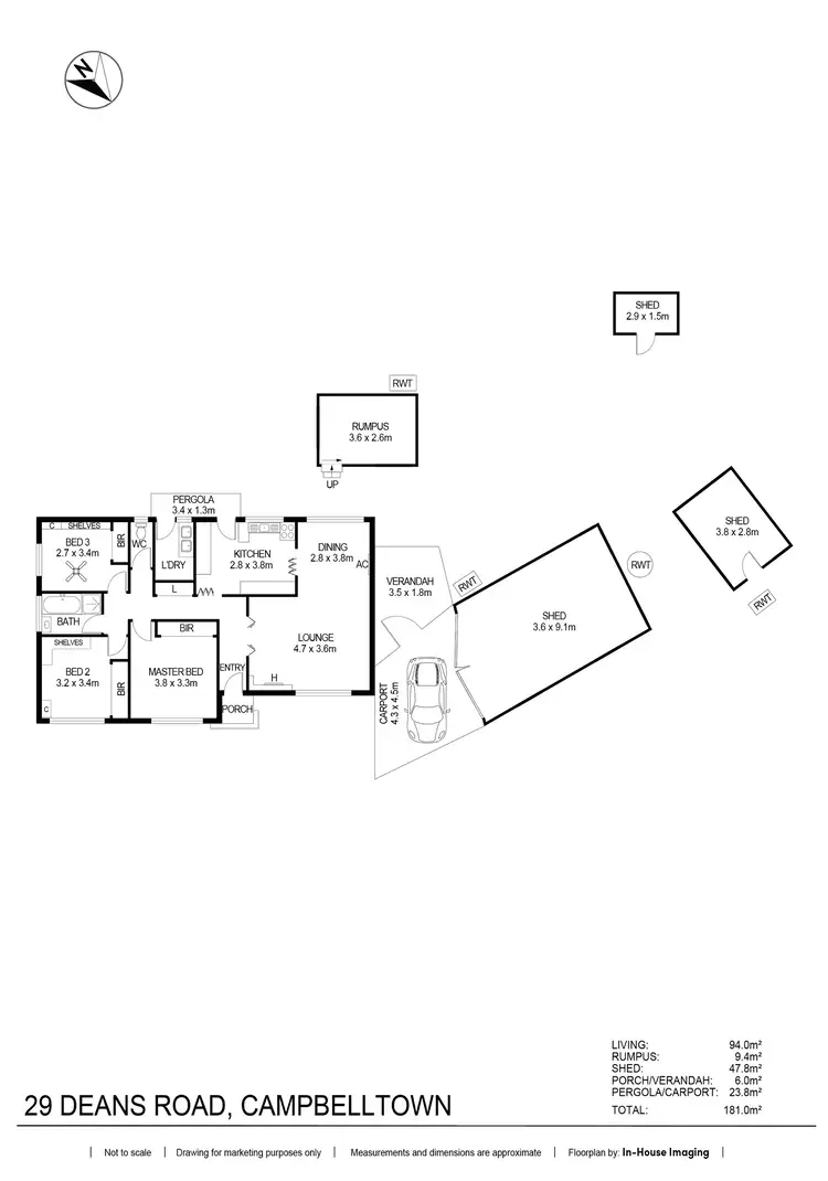 Floorplan of Homely house listing, 29 Deans Road, Campbelltown SA 5074