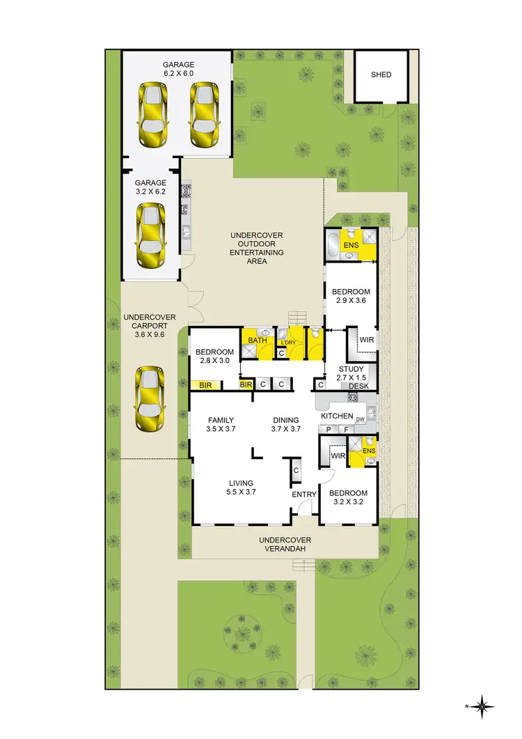 Floorplan of Homely house listing, 16 Polwarth Crescent, Belmont VIC 3216