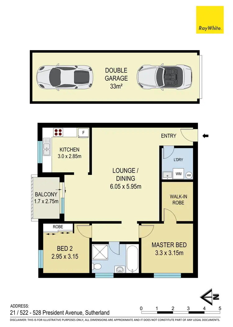 Floorplan of Homely unit listing, 21/522-528 President Avenue, Sutherland NSW 2232