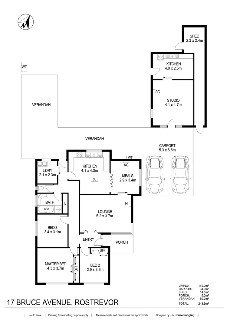 Floorplan of Homely house listing, 17 Bruce Avenue, Rostrevor SA 5073