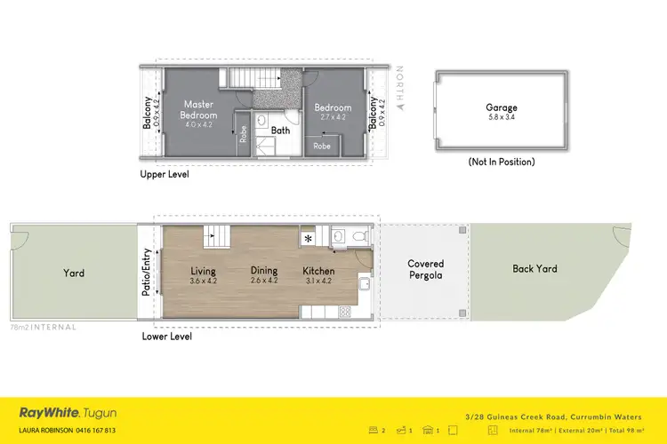 Floorplan of Homely townhouse listing, 3/28 Guineas Creek Road, Currumbin Waters QLD 4223