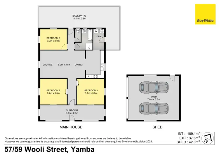 Floorplan of Homely house listing, 57-59 Wooli Street, Yamba NSW 2464