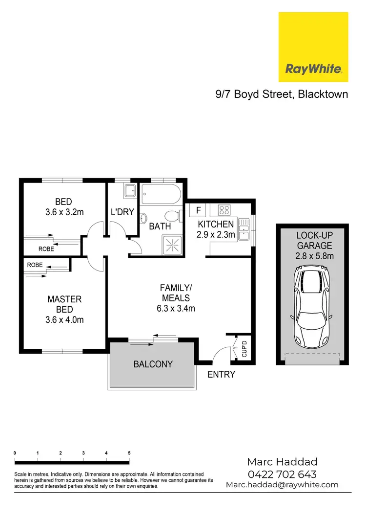 Floorplan of Homely unit listing, 9/7 Boyd Street, Blacktown NSW 2148