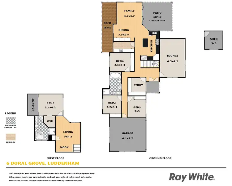 Floorplan of Homely house listing, 6 Doral Grove, Luddenham NSW 2745