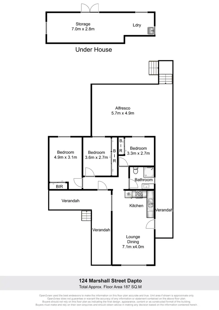Floorplan of Homely house listing, 124 Marshall Street, Dapto NSW 2530