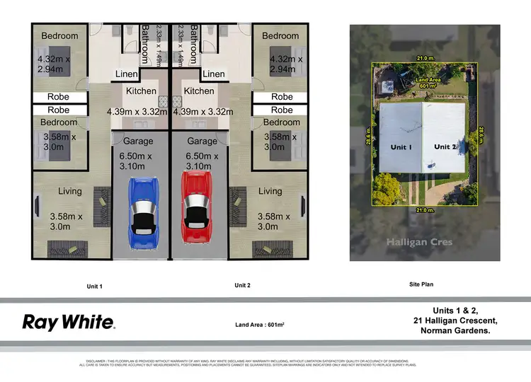 Floorplan of Homely semi-detached listing, 21 Halligan Crescent, Norman Gardens QLD 4701